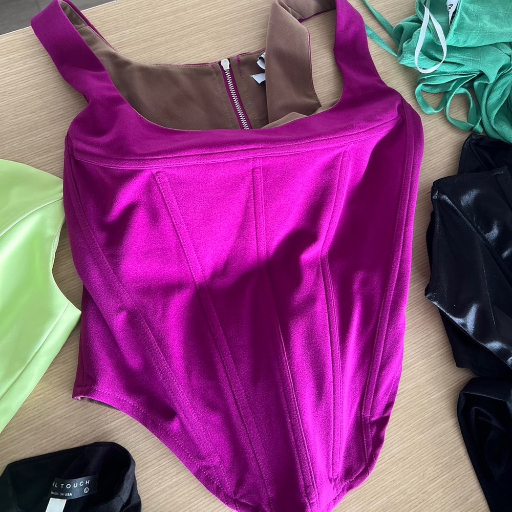 Ruby&jenna pink corset